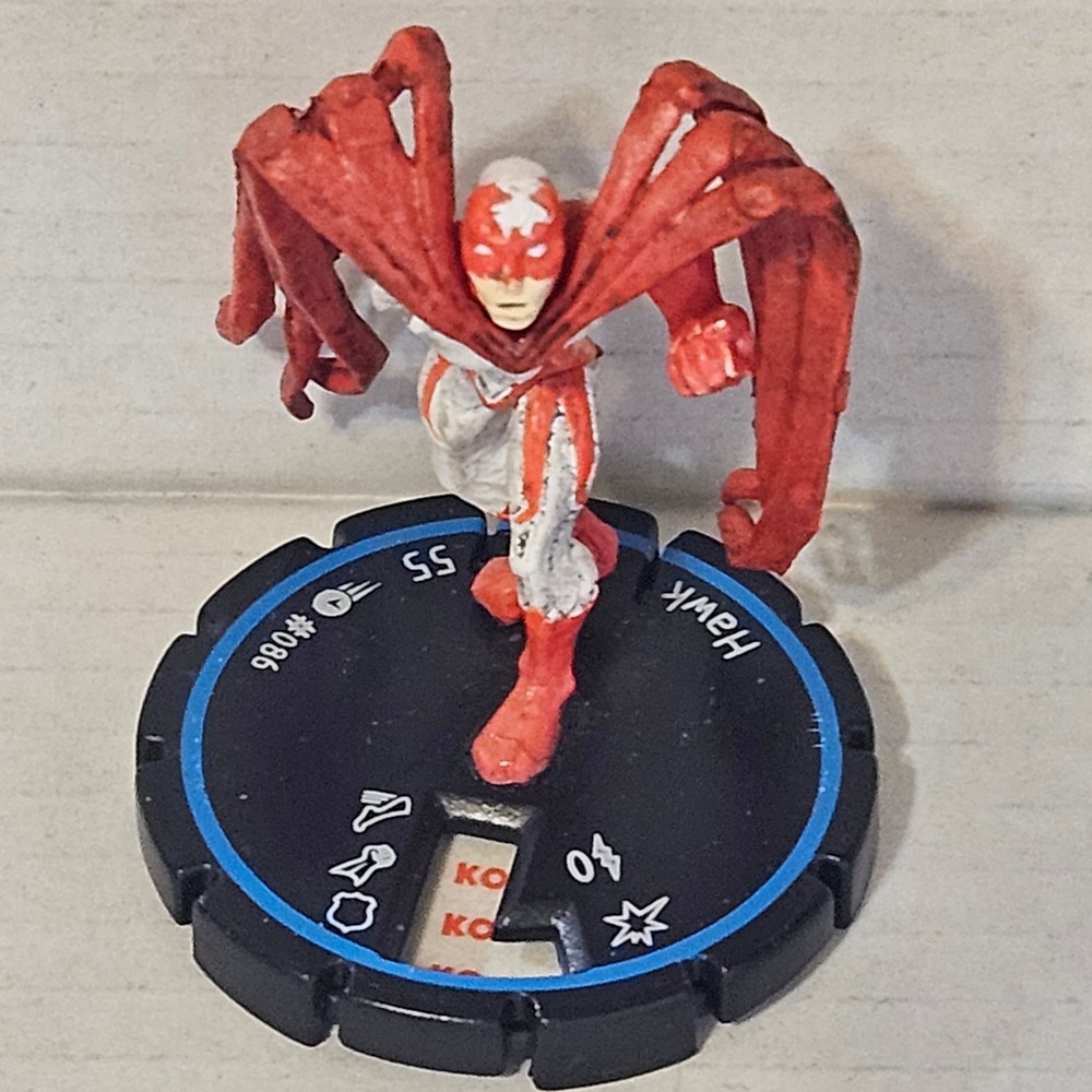 DC HeroClix Hawk #086 Crisis Series Miniature Figure WizKids Gaming Piece